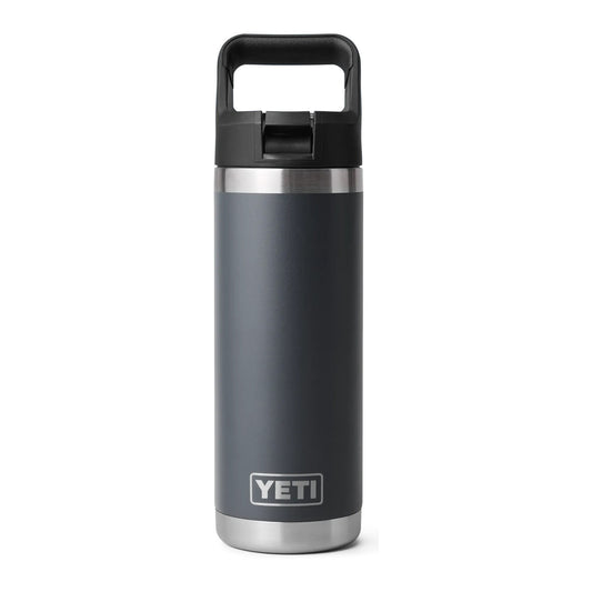 YETI Rambler 18oz/532m Bottle with Straw Cap - Charcoal