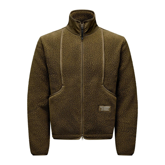 PAS NORMAL STUDIOS Off Race Pile Fleece Jacket - Deep Olive