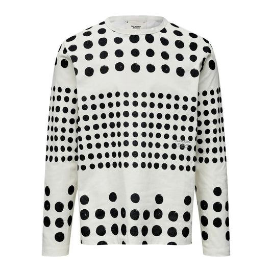PAS NORMAL STUDIOS Off Race Graphic Long Sleeve TShirt - Off White