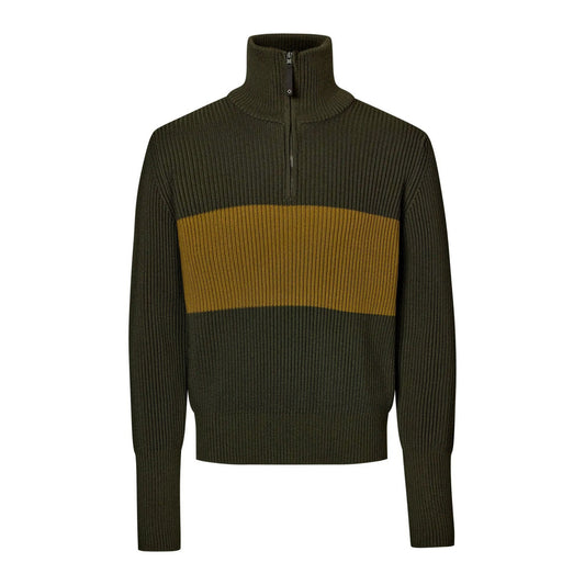 PAS NORMAL STUDIOS Off Race Merino Knit Half Zip - Olive