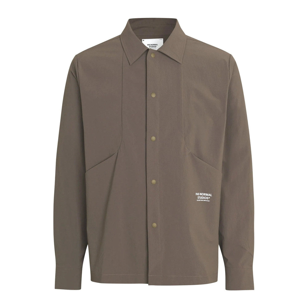 PAS NORMAL STUDIOS Off Race Tech Overshirt - Ash Brown