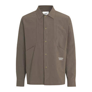 PAS NORMAL STUDIOS Off Race Tech Overshirt - Ash Brown