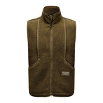 PAS NORMAL STUDIOS Off Race Pile Fleece Vest - Deep Olive