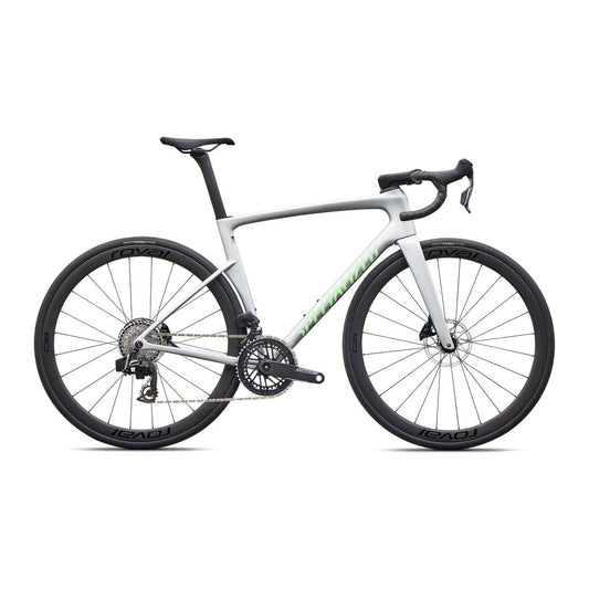 SPECIALIZED TARMAC SL9 EXPERT ROAD BIKE - SILVER DUST/POWDER LIME