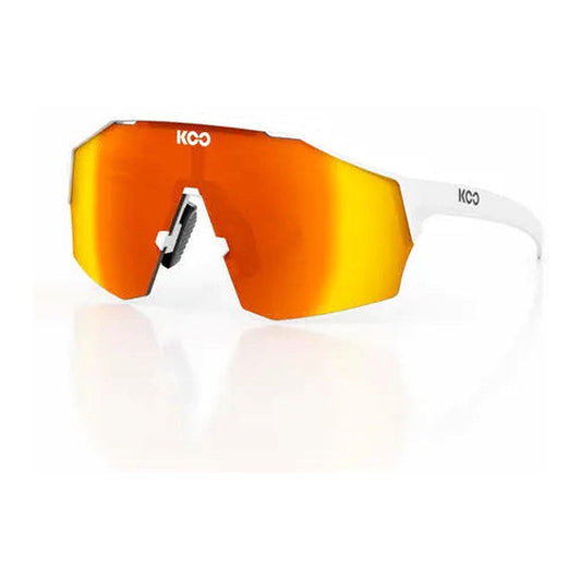KOO Alibi Eyewear White/Matt - Red Mirror Lens