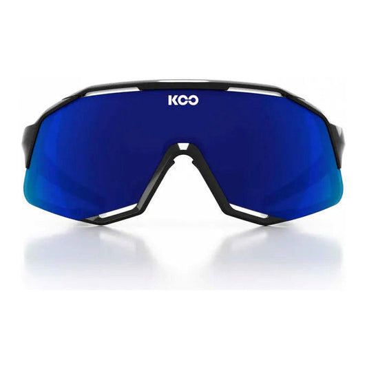 KOO Demos Eyewear Black/Blue - Blue Sky Mirror Lens