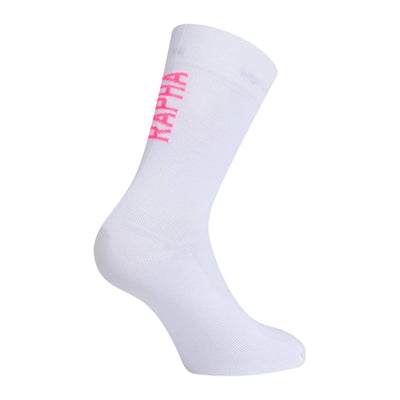 RAPHA Pro Team Sock ll Regular - White/Hi-Vis Pink