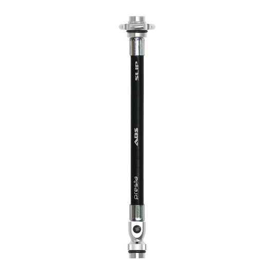 LEZYNE ABS FLEX HOSE PRESTA WITH VALVE TOOL FOR ROAD DRIVE PUMPS - BLACK/SILVER