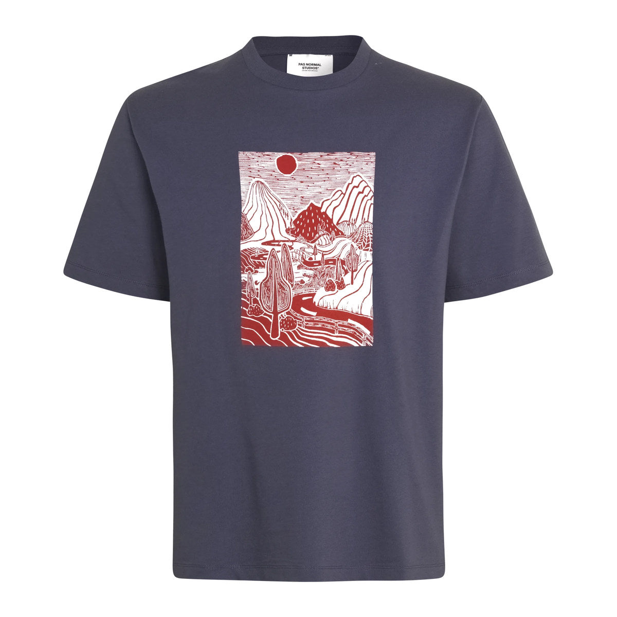 PAS NORMAL STUDIOS Off Race Graphic TShirt - Maroon
