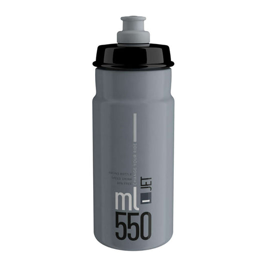 ELITE JET BIDON 550ML - GREY/BLACK