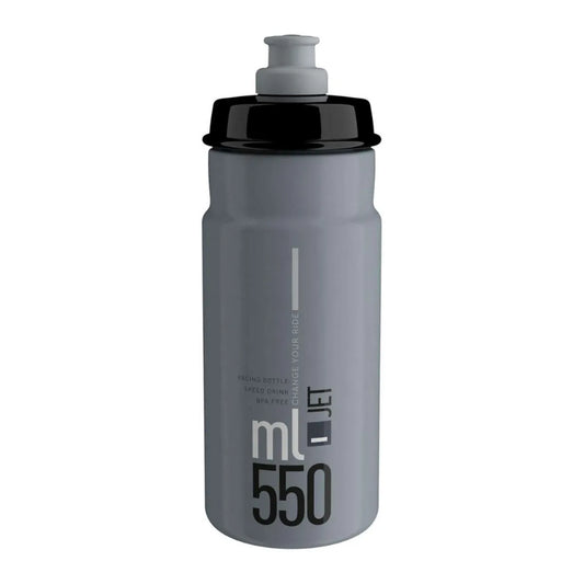 ELITE JET BIDON 550ML - GREY/BLACK