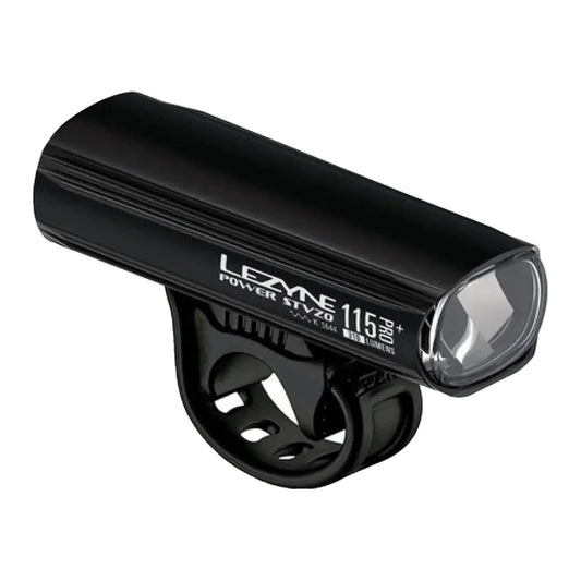 LEZYNE POWER PRO 115+ STVZO Front LIGHT - BLACK/GLOSSY