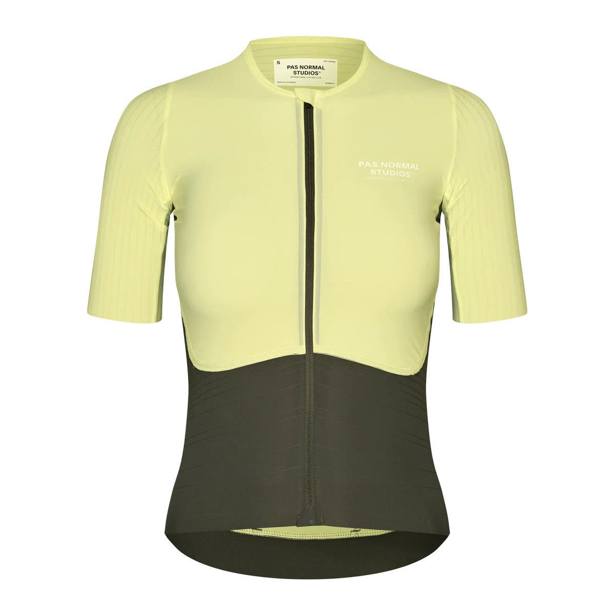 PAS NORMAL STUDIOS Women Mechanism Pro Jersey - Wasabi Green / Dark Olive