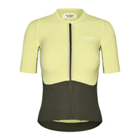 PAS NORMAL STUDIOS Mujer Mechanism Pro Maillot Ciclismo - Wasabi Green / Dark Olive