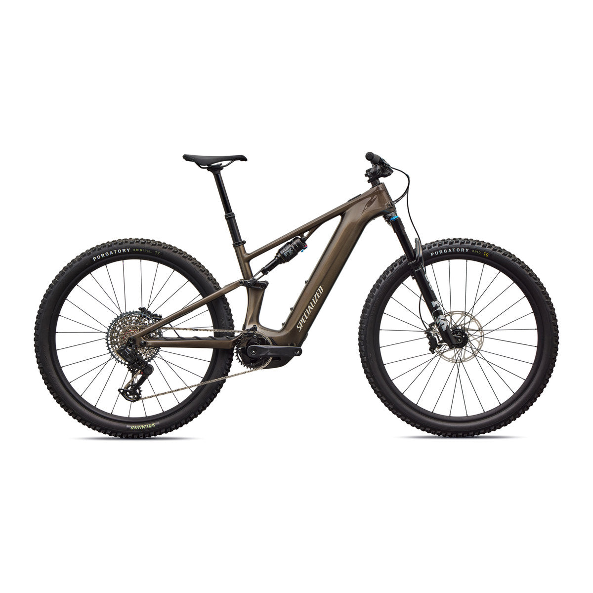 SPECIALIZED Turbo Levo R Comp MTB Ebike - Gloss Gunmetal / White Mountains