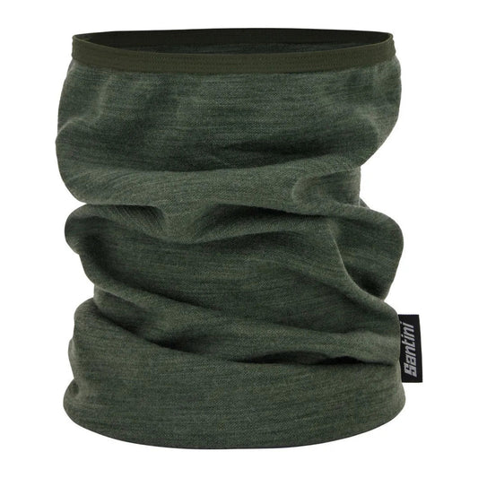 SANTINI Merino Neck Warmer - Military Green