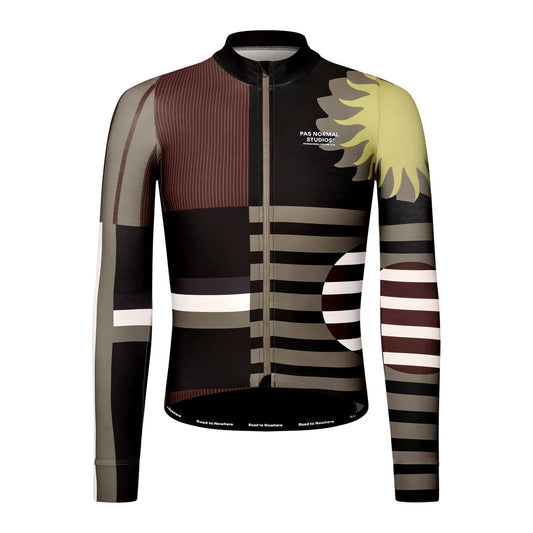 PAS NORMAL STUDIOS Men Mechanism Long Sleeve Jersey - AOP International Dark Olive
