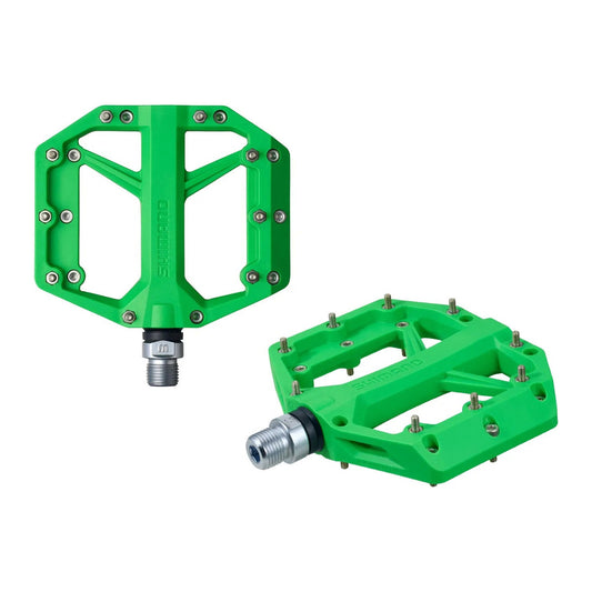 SHIMANO PD-GR400 Flat Pedals - Green