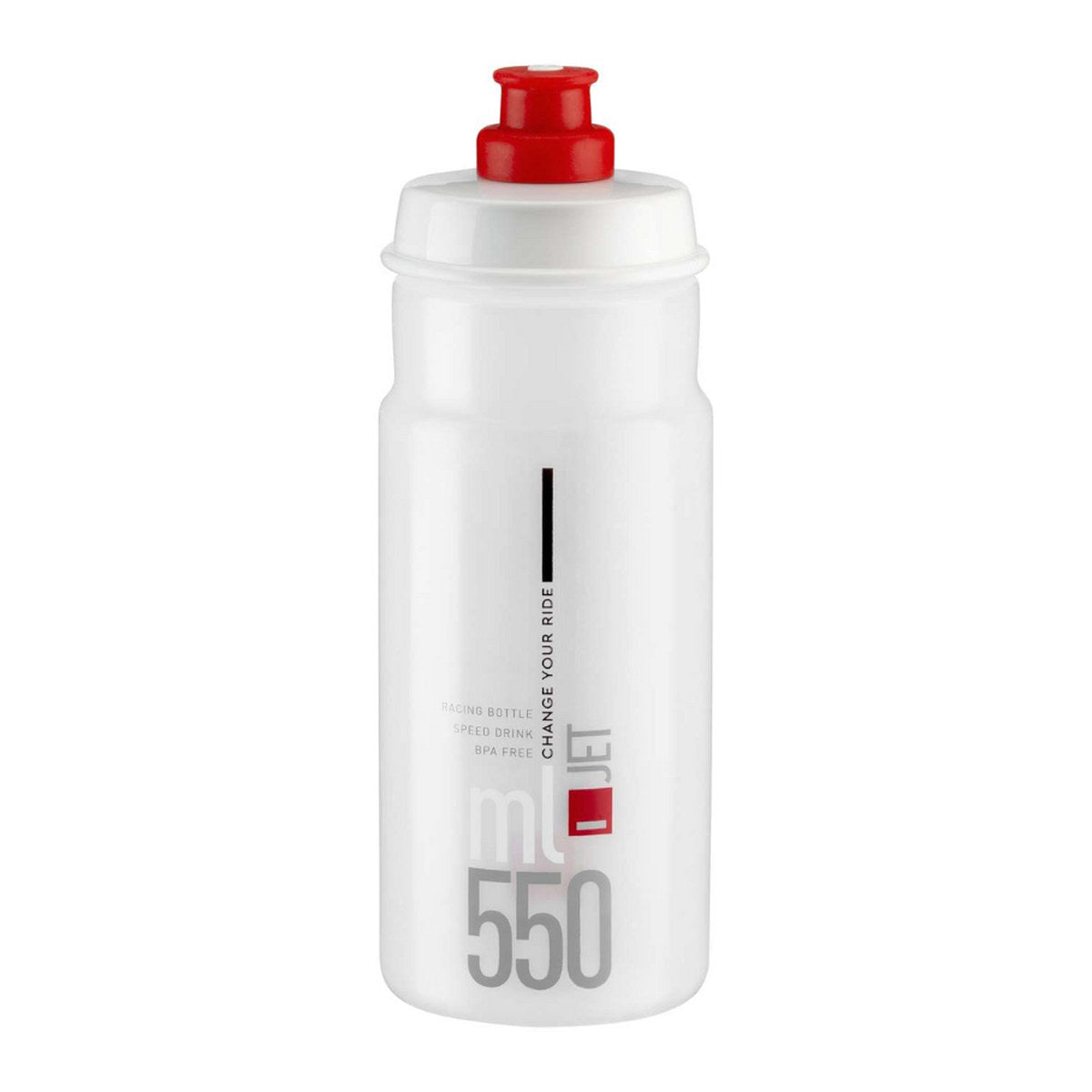 ELITE JET BIDON 550ML - CLEAR/RED