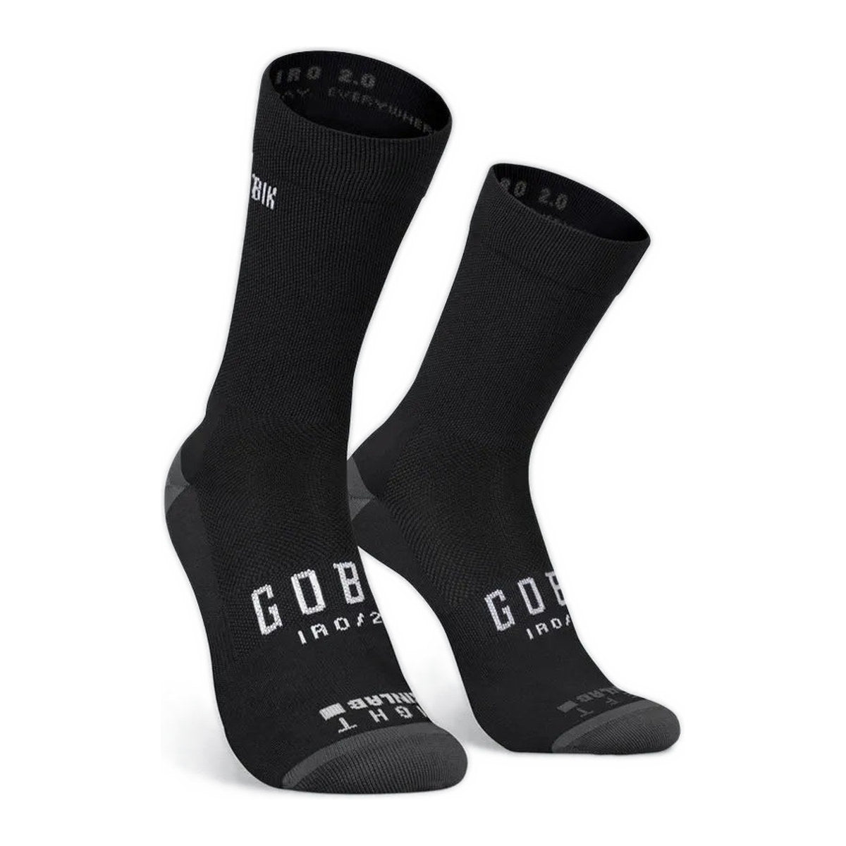 GOBIK IRO 2.0 UNISEX SOCKS - BLACK LOGO