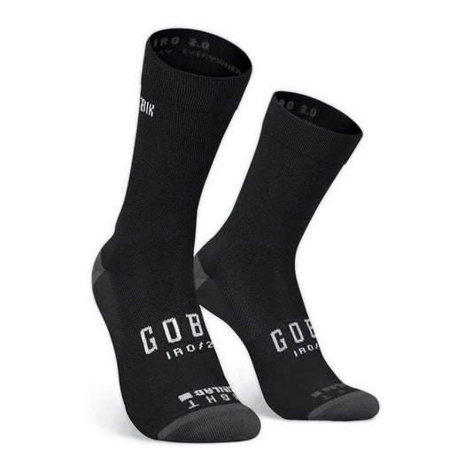 GOBIK IRO 2.0 UNISEX SOCKS - BLACK LOGO