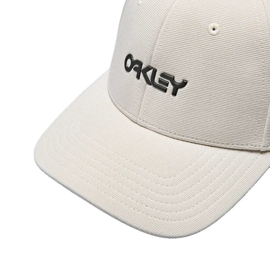 OAKLEY 6 Panel Stretch Metallic Hat - Mist Black