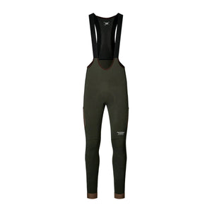 PAS NORMAL STUDIOS Men Escapism Long Cargo Bibs - Dark Olive
