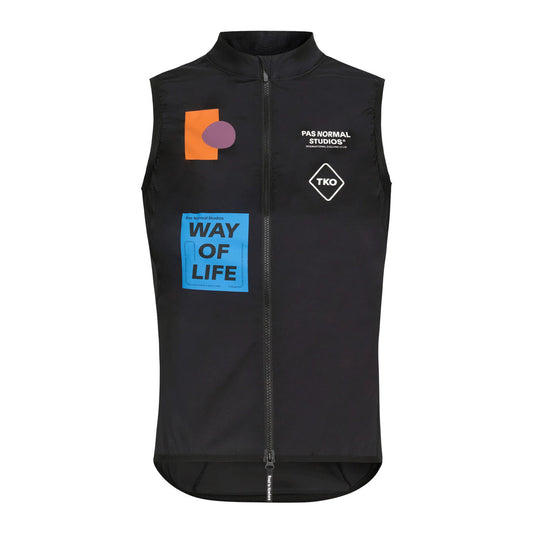 PAS NORMAL STUDIOS TKO Mechanism Stow Away Gilet AW24 - Black