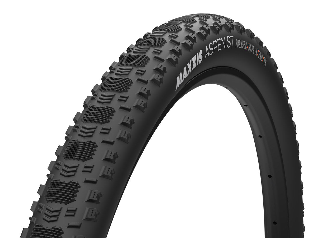 MAXXIS ASPEN ST 120 TPI HYPR-X EXO TR GRAVEL TYRE - BLACK
