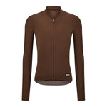 SANTINI Ready To Ride Unisex Long Sleeve Jersey - Chocolate