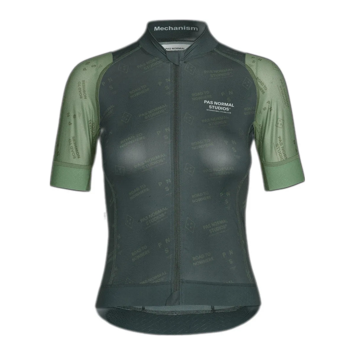 PAS NORMAL STUDIOS Women Mechanism Late Drop Jersey - Dark Moss Contrast