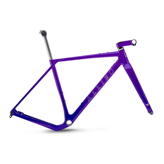 ALLIED ABLE Carbon Gravel Frameset - Harlequin Blue to Red