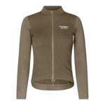 PAS NORMAL STUDIOS Dames Escapism Wool Fietsshirt lange mouwen - Dark Stone