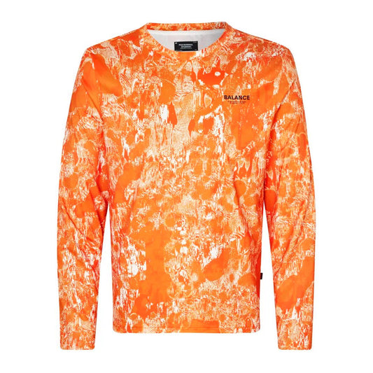 PAS NORMAL STUDIOS Balance Long Sleeve TShirt - Orange AOP