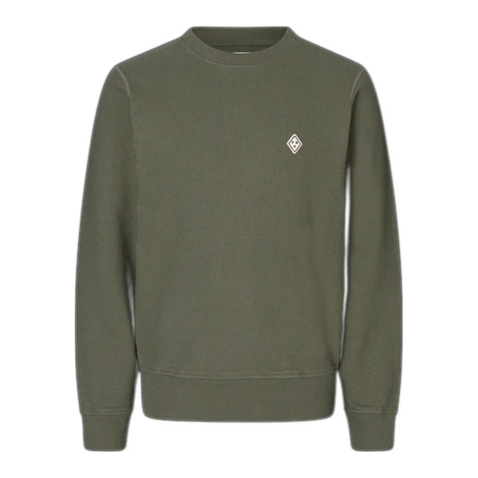 PAS NORMAL STUDIOS Off-Race Patch Sweatshirt - Dusty Olive