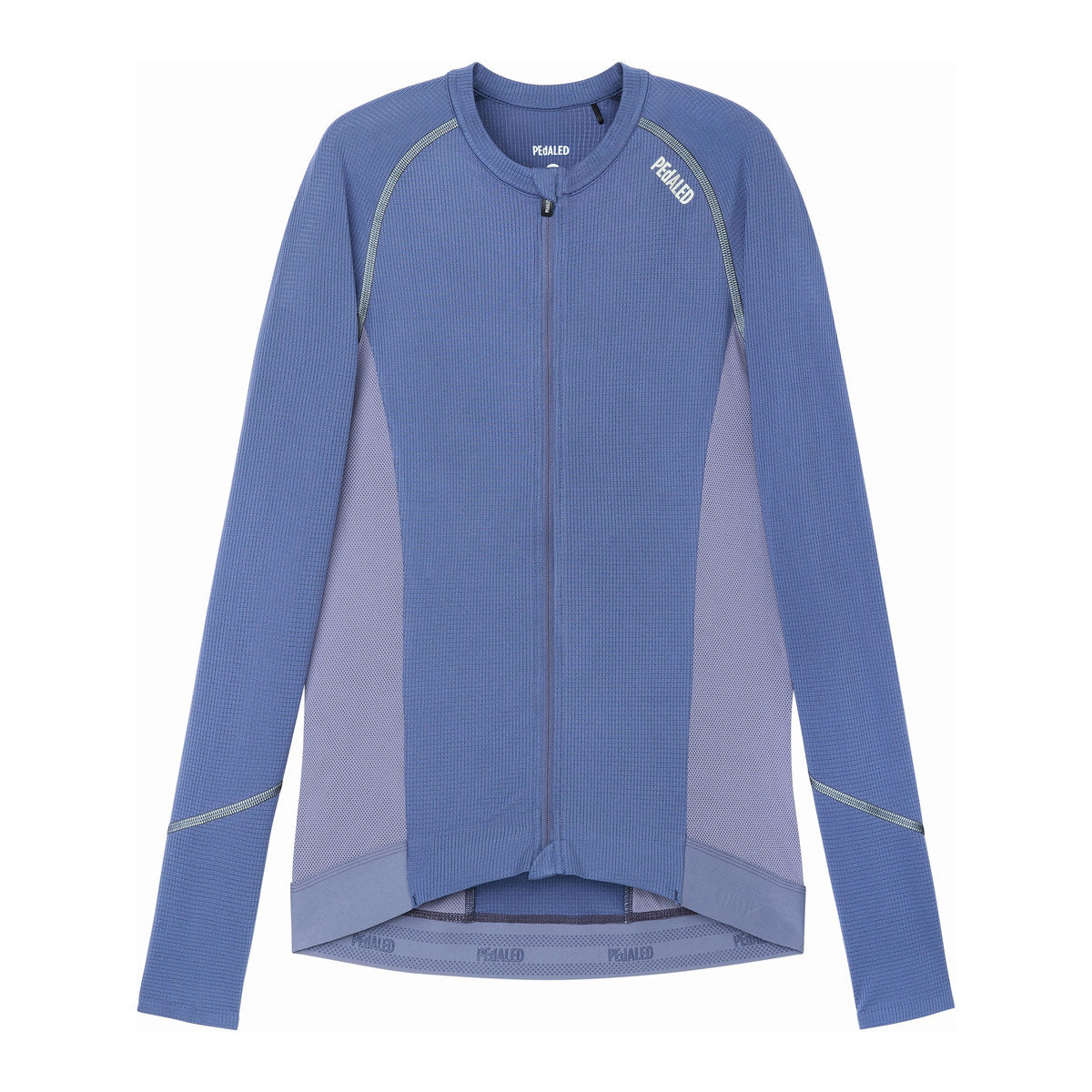 PEDALED ELEMENT COOLAIR REFLECTIVE LONG SLEEVE JERSEY - SKIPPER BLUE