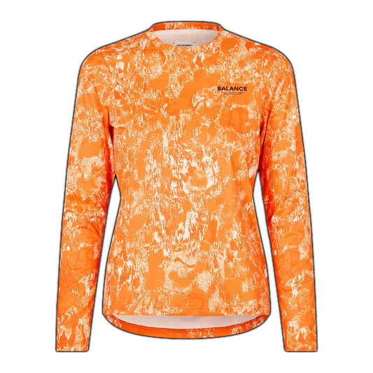 PAS NORMAL STUDIOS Women Balance Long Sleeve T-shirt - Orange AOP