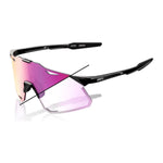 RIDE 100% Hypercraft Sunglasses - Gloss Black / Purple Flash Mirror Photochromic Lens