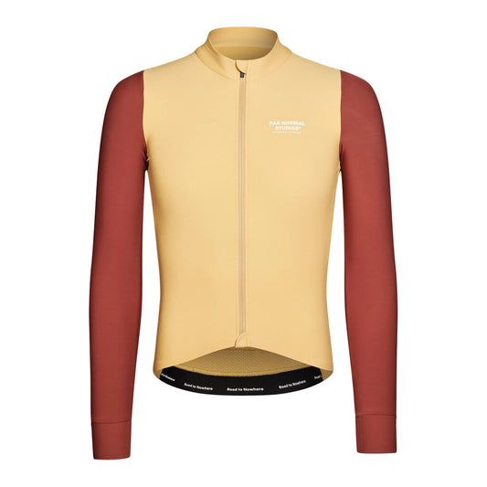 PAS NORMAL STUDIOS Mechanism Long Sleeve Jersey - Camel/Maroon