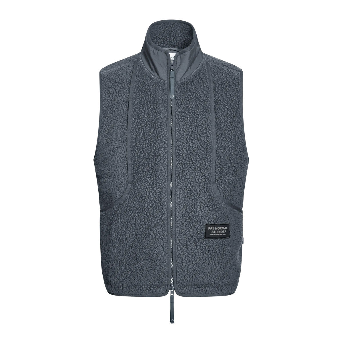 PAS NORMAL STUDIOS Off Race Pile Fleece Vest - Steel
