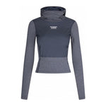 PAS NORMAL STUDIOS Women Thermal Hooded Windproof Base Layer - Navy