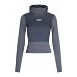 PAS NORMAL STUDIOS Women Thermal Hooded Windproof Base Layer - Navy