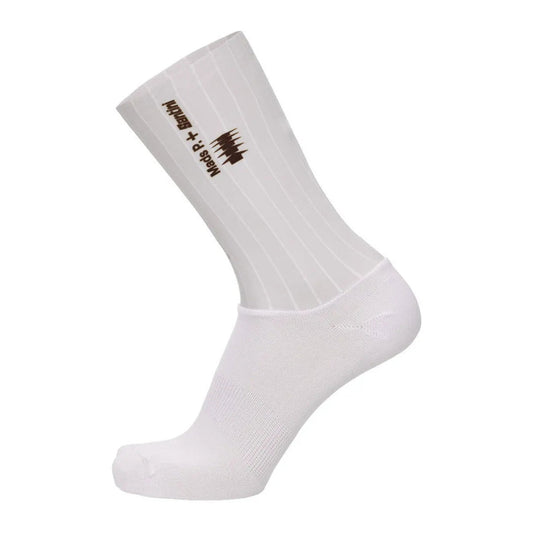 SANTINI Mads Pedersen Momentum Series Aero Socks - Off White