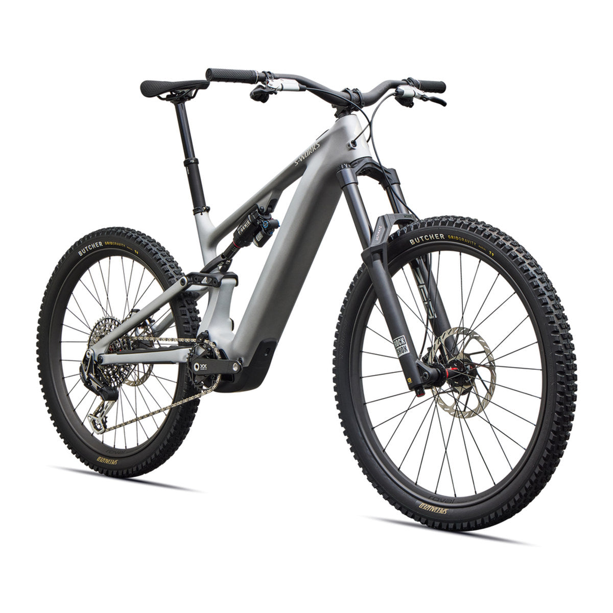 SPECIALIZED S-Works Turbo Levo 4 MTB Ebike - Satin Silver Dust / Black Pearl / Gloss Chrome