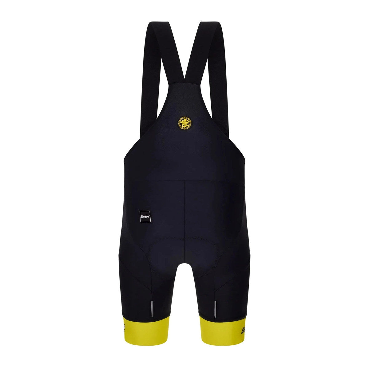 SANTINI Tour De France Yellow Jersey Bib Short - Black/Yellow