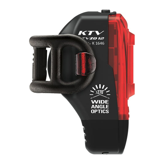 LEZYNE KTV STVZO Rear LIGHT - BLACK/RED