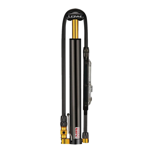LEZYNE CNC MICRO FLOOR DRIVE DIGITAL HPG MINI PUMP - BLACK/GLOSSY