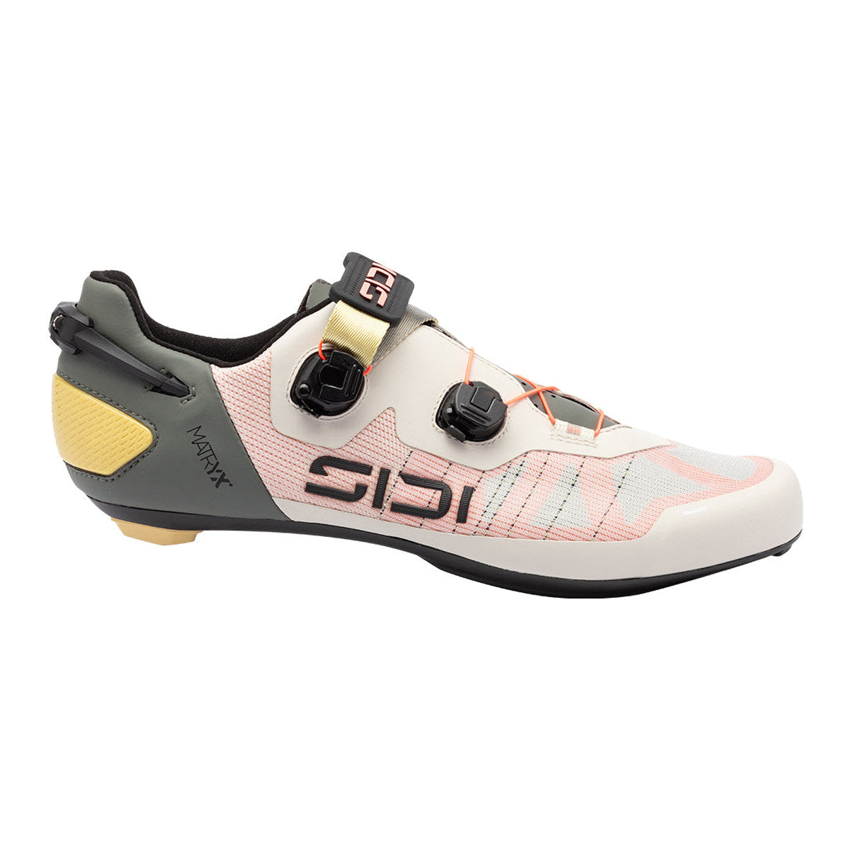 SIDI Wire 3 Road Cycling Shoes - Sand / Fluo Coral