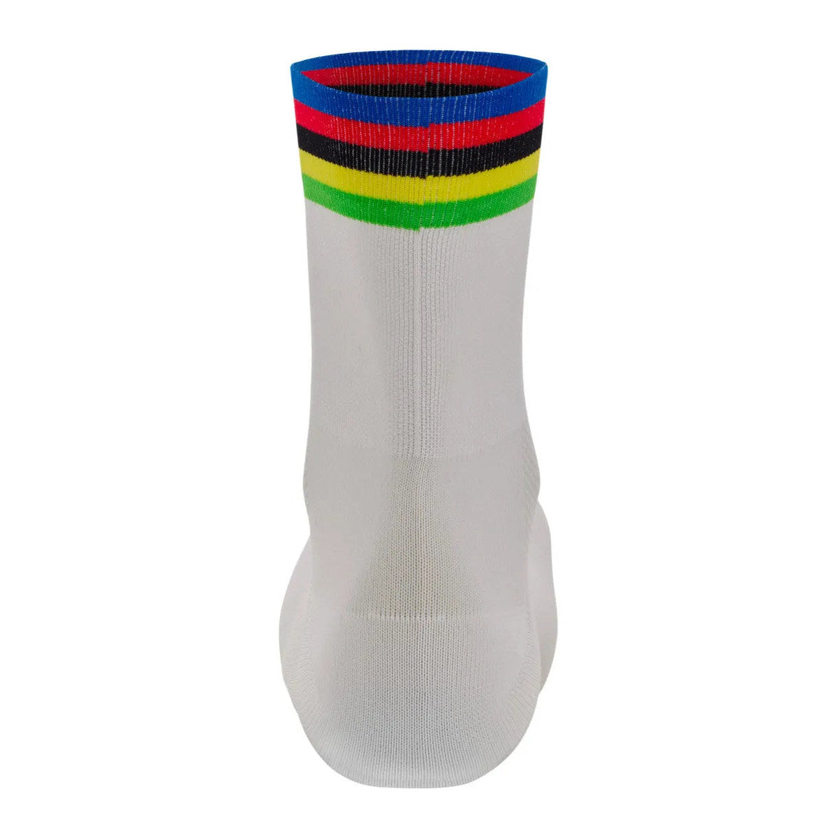 SANTINI UCI OFFICIAL WORLD CHAMPION  CYCLING SOCKS - White/Rainbow