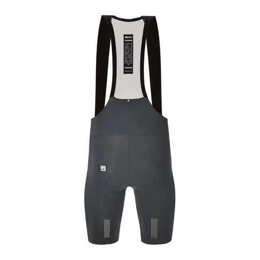 SANTINI Plush Bib Shorts - Asphalt Gray